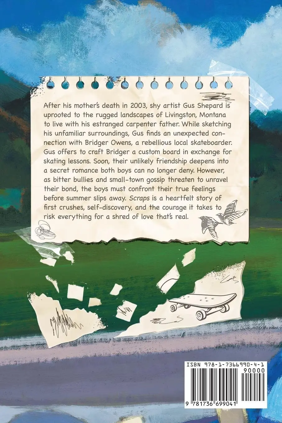 Rückseite: 9781736699041 | Scraps | A Gay Skateboarding Romance Novel | Matthew Francis | Buch