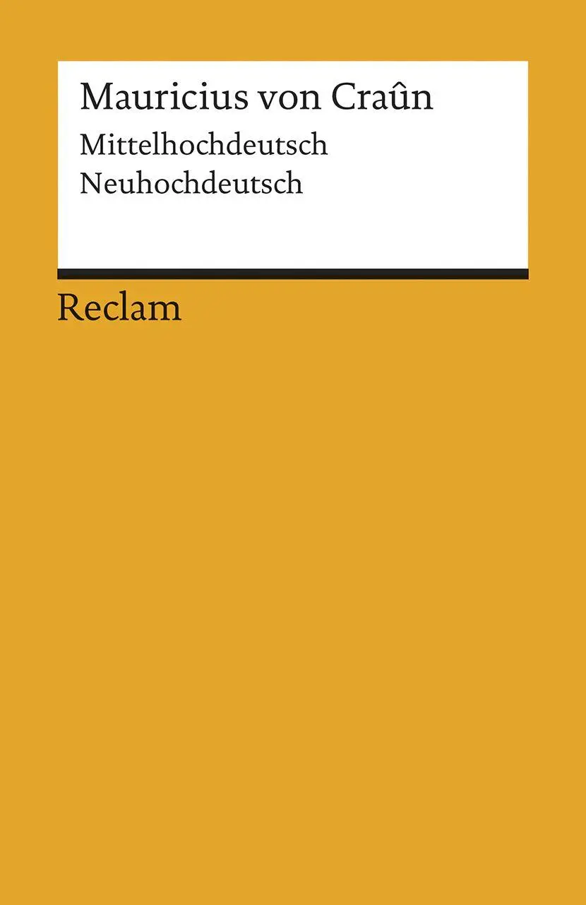 Cover: 9783150149041 | Mauricius von Craûn | Mittelhochdeutsch/Neuhochdeutsch | Klein | Buch
