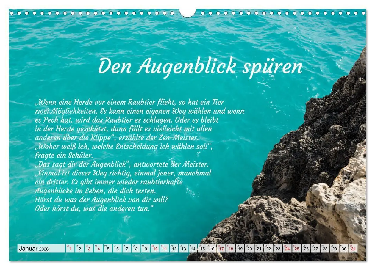 Bild: 9783457529041 | Und der Zen-Meister sprach (Wandkalender 2026 DIN A3 quer),...