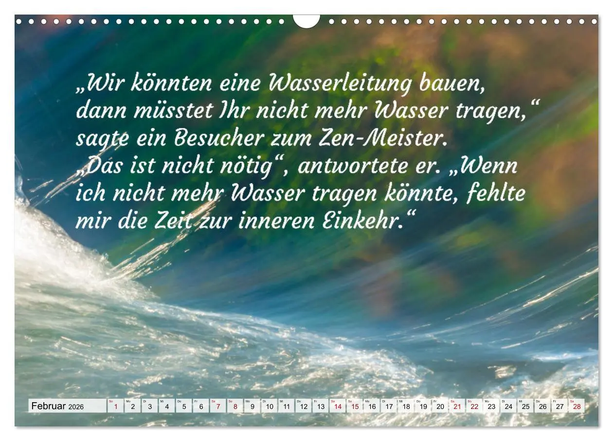 Bild: 9783457529041 | Und der Zen-Meister sprach (Wandkalender 2026 DIN A3 quer),...
