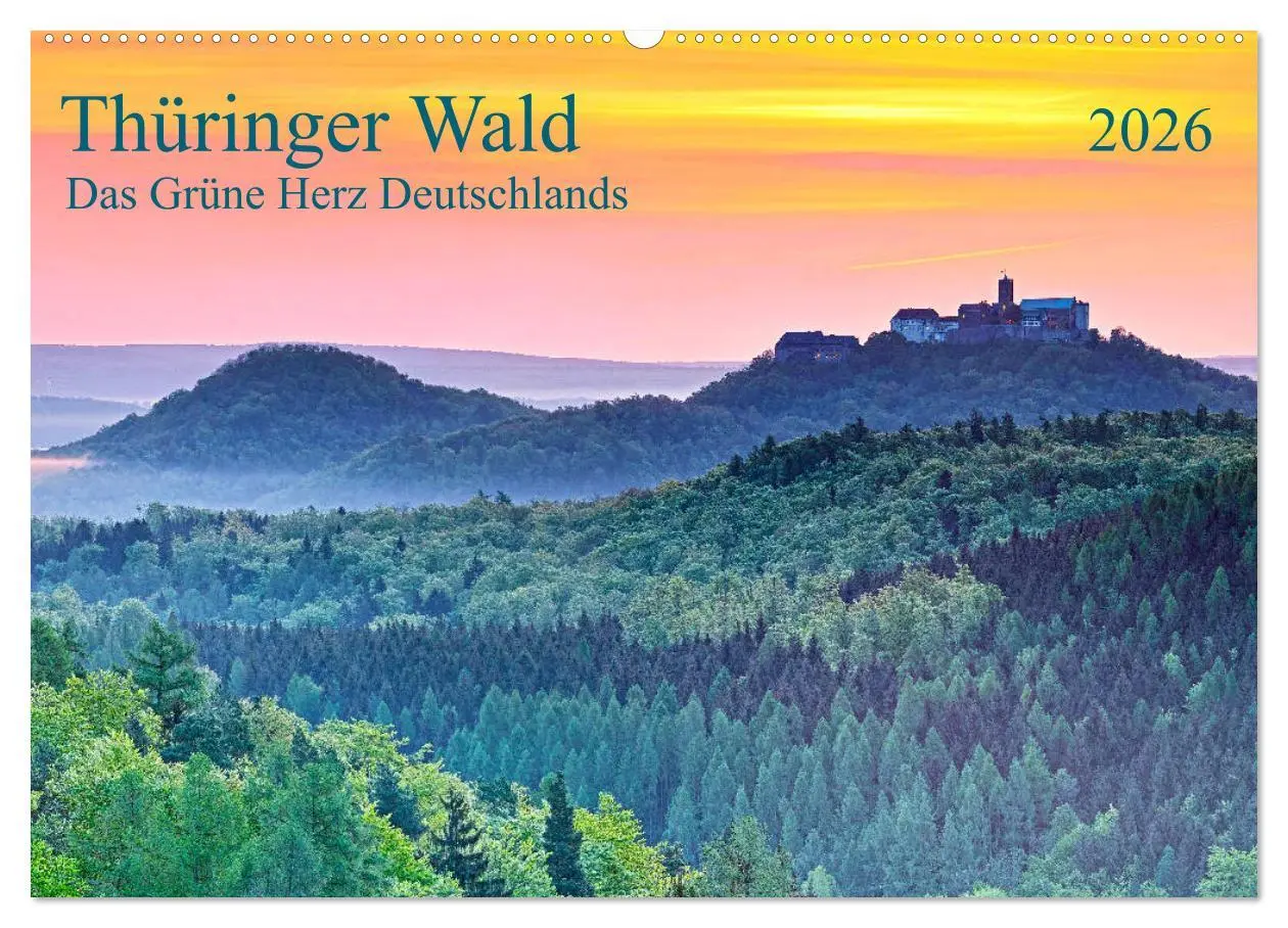 Cover: 9783457769041 | Thüringer Wald Das Grüne Herz Deutschlands (Wandkalender 2026 DIN...