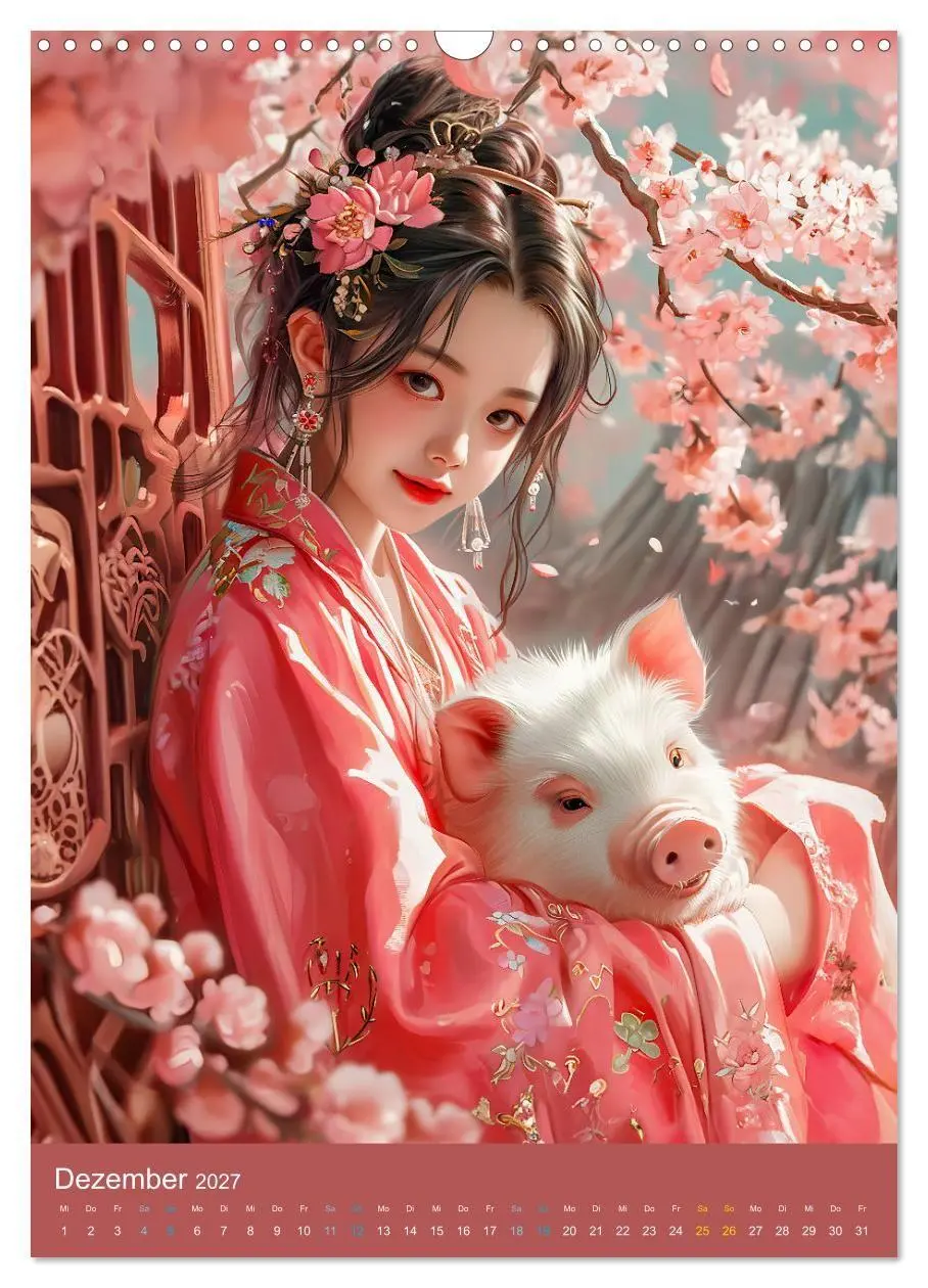 Bild: 9783569189041 | Chinesische Tierkreiszeichen - Fantasie-Zodiak im Stil des alten...