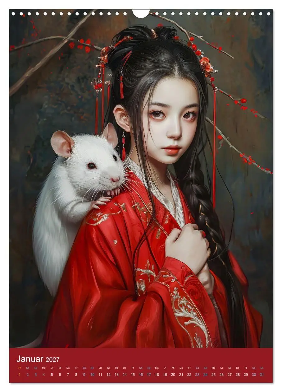 Bild: 9783569189041 | Chinesische Tierkreiszeichen - Fantasie-Zodiak im Stil des alten...
