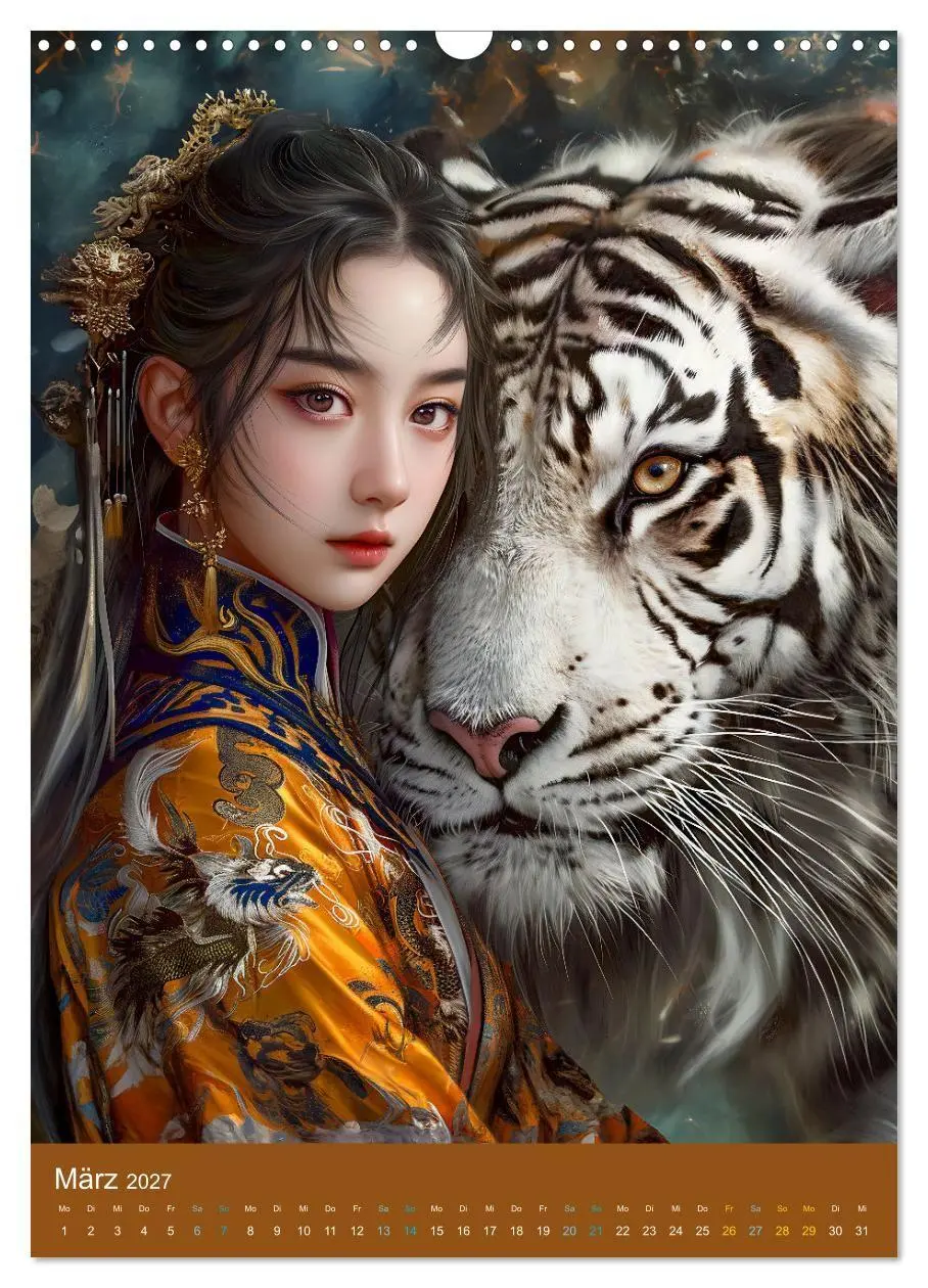 Bild: 9783569189041 | Chinesische Tierkreiszeichen - Fantasie-Zodiak im Stil des alten...