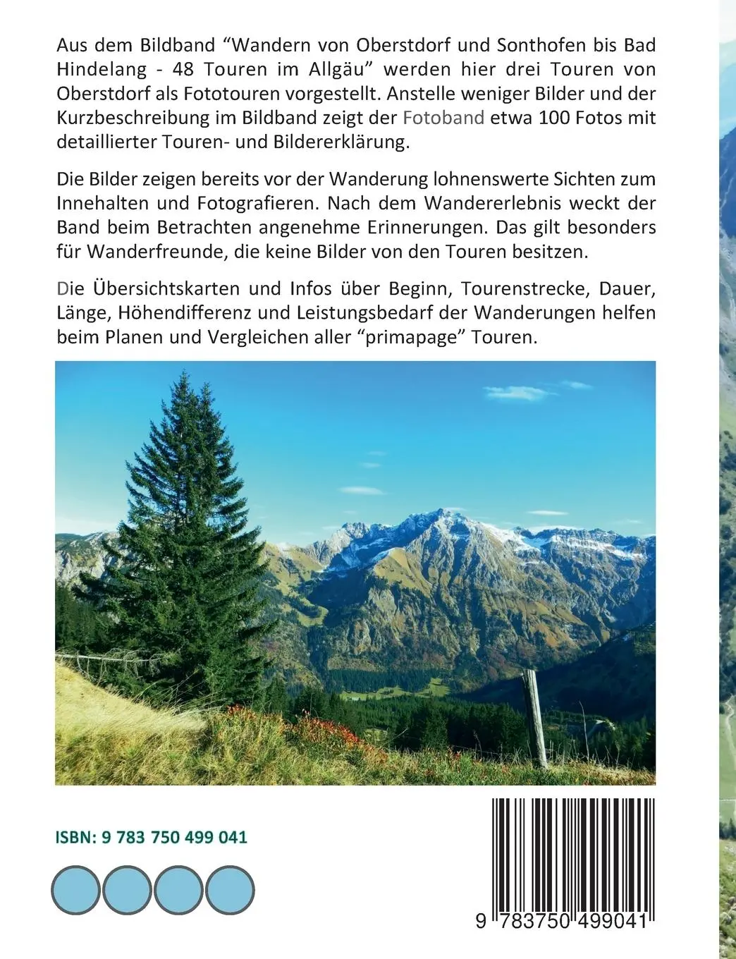 Rückseite: 9783750499041 | Oberstdorf Schnippenkopf Entschenkopf Rubihorn | Johann Schubert