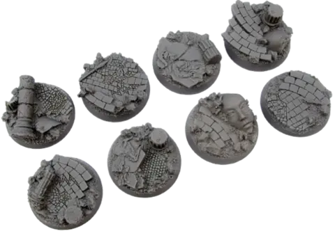 Cover: 5900232359141 | Dark Temple Bases, Round 32mm (4) | Auslaufartikel | Micro Art Studio