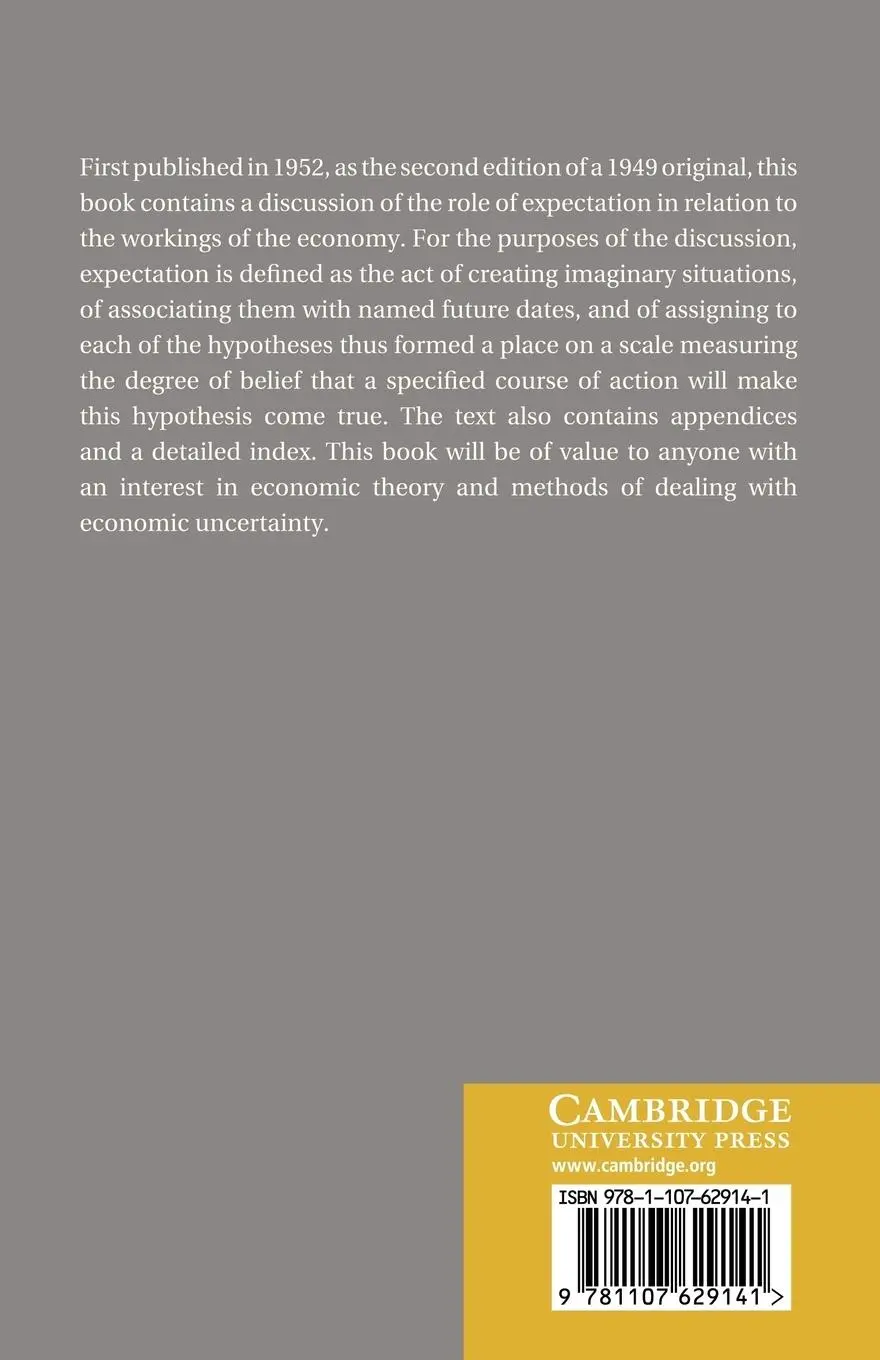 Rückseite: 9781107629141 | Expectation in Economics. G.L.S. Shackle | G. L. S. Shackle | Buch