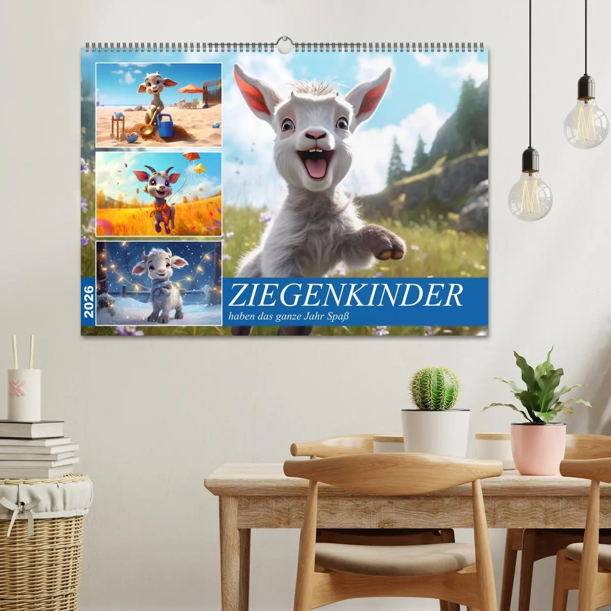 Bild: 9783457519141 | Ziegenkinder haben das ganze Jahr Spaß (Wandkalender 2026 DIN A2...