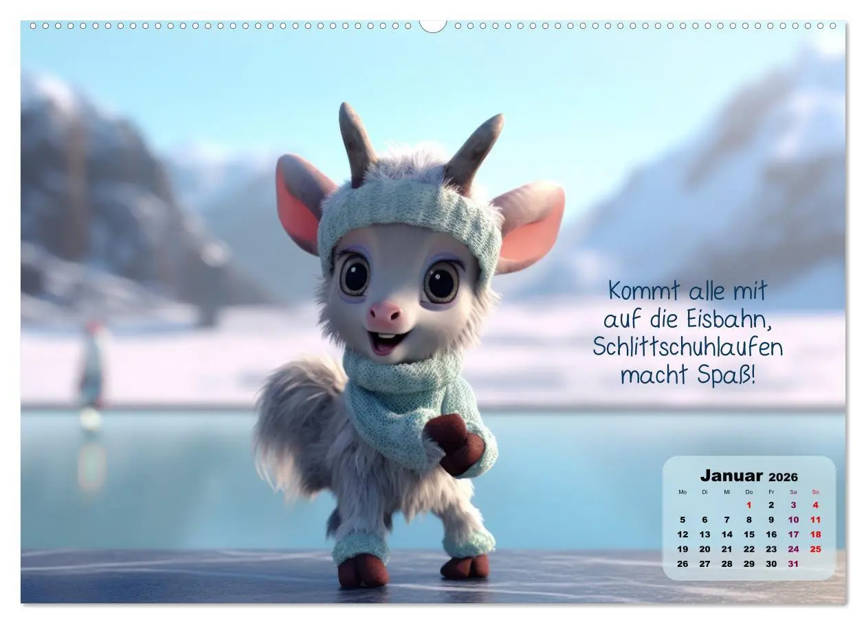 Bild: 9783457519141 | Ziegenkinder haben das ganze Jahr Spaß (Wandkalender 2026 DIN A2...