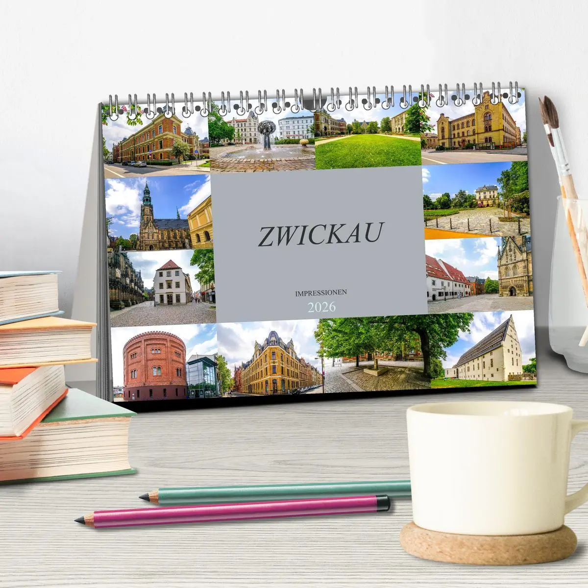Bild: 9783457829141 | Zwickau Impressionen (Tischkalender 2026 DIN A5 quer), CALVENDO...