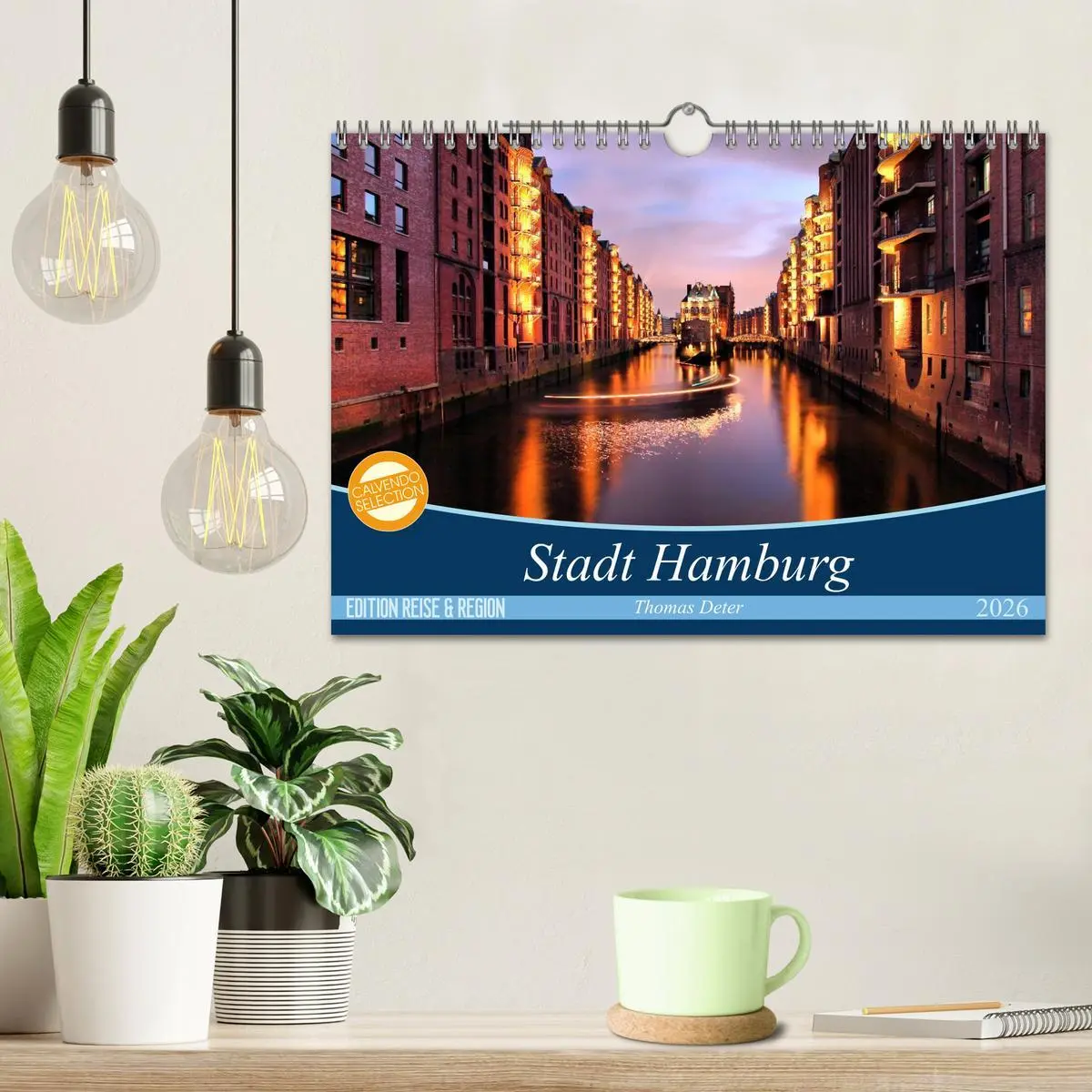 Bild: 9783516229141 | Stadt Hamburg (Wandkalender 2026 DIN A4 quer), CALVENDO Monatskalender