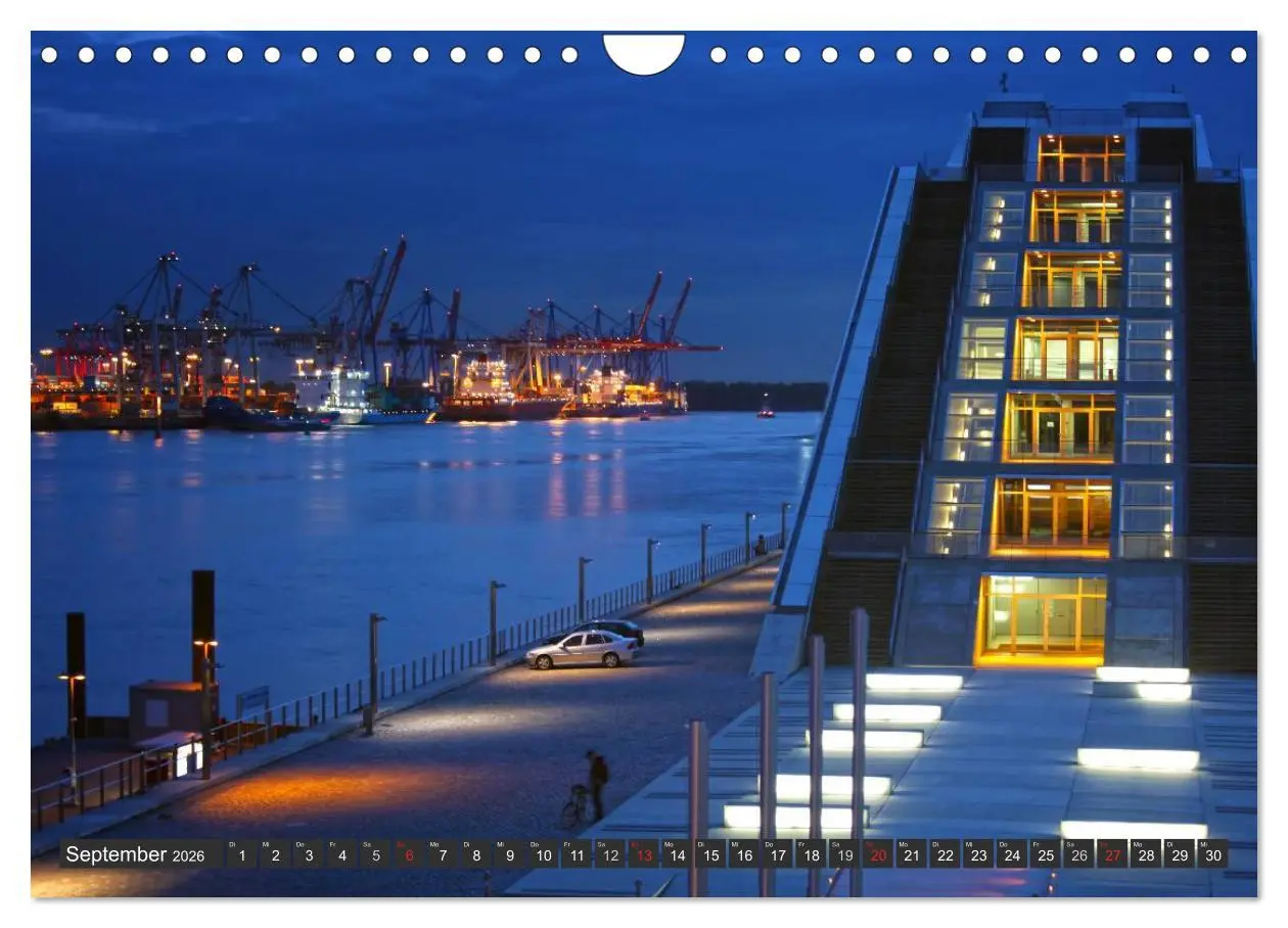 Bild: 9783516229141 | Stadt Hamburg (Wandkalender 2026 DIN A4 quer), CALVENDO Monatskalender