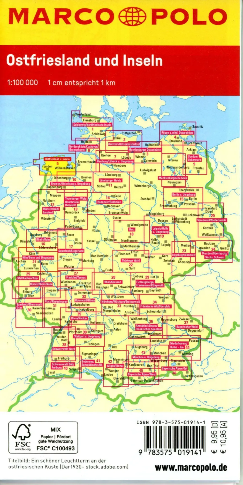 Bild: 9783575019141 | MARCO POLO Freizeitkarte 5 Ostfriesland und Inseln 1:100.000 | Deutsch