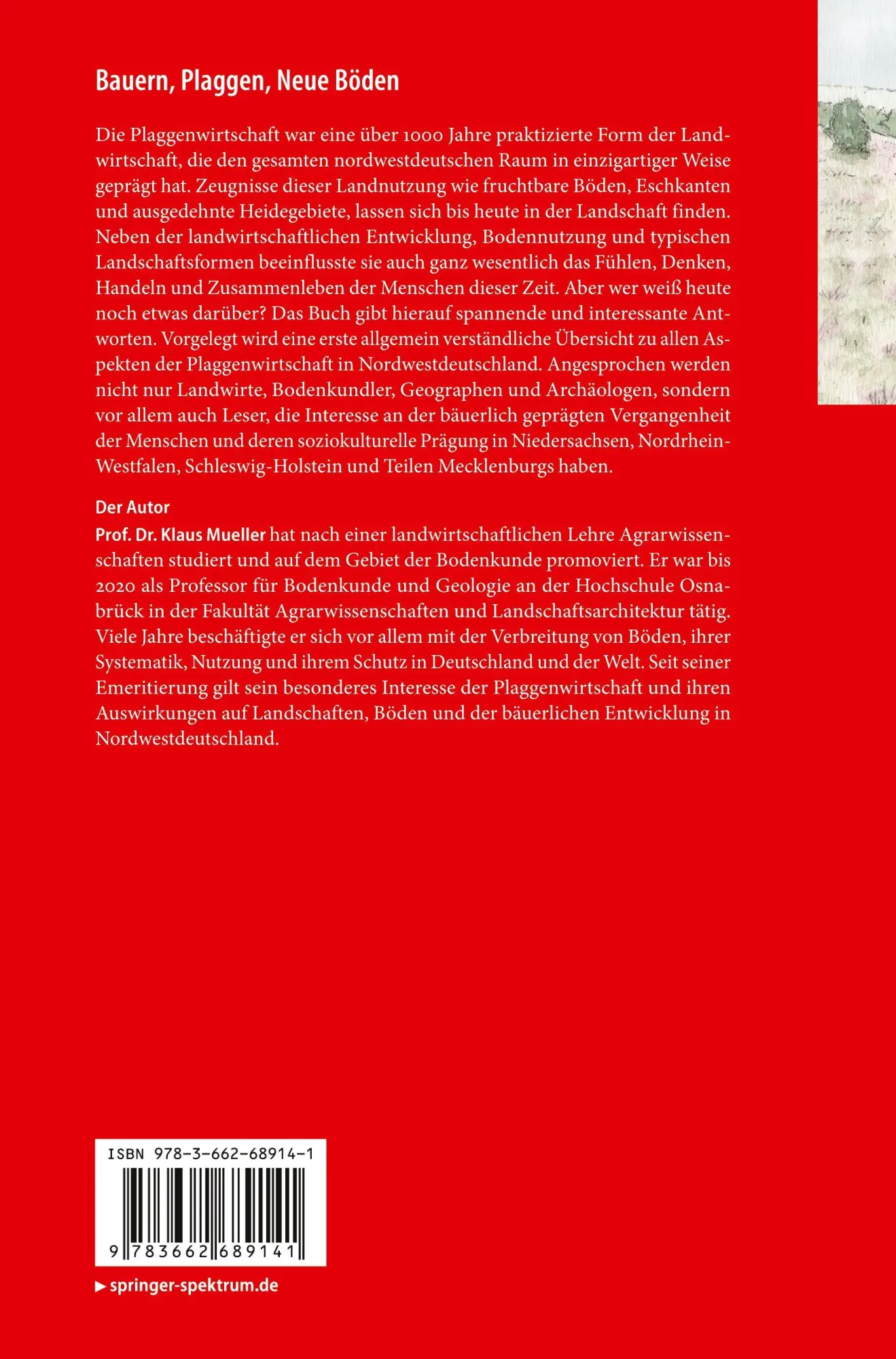 Rückseite: 9783662689141 | Bauern, Plaggen, Neue Böden | Klaus Mueller | Taschenbuch | viii