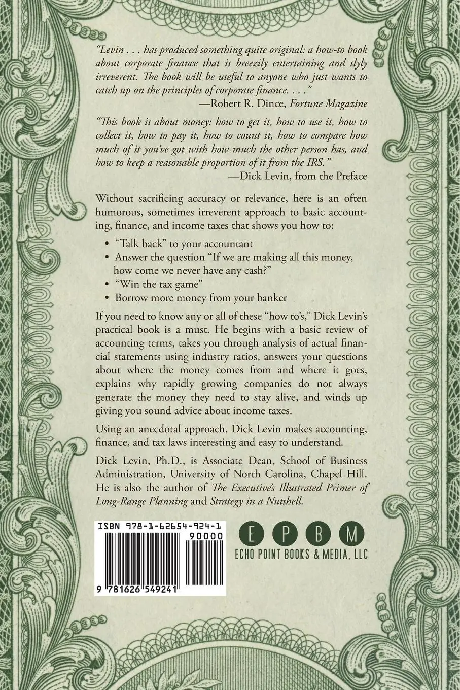 Rückseite: 9781626549241 | Buy Low, Sell High, Collect Early and Pay Late | D. Levin | Buch