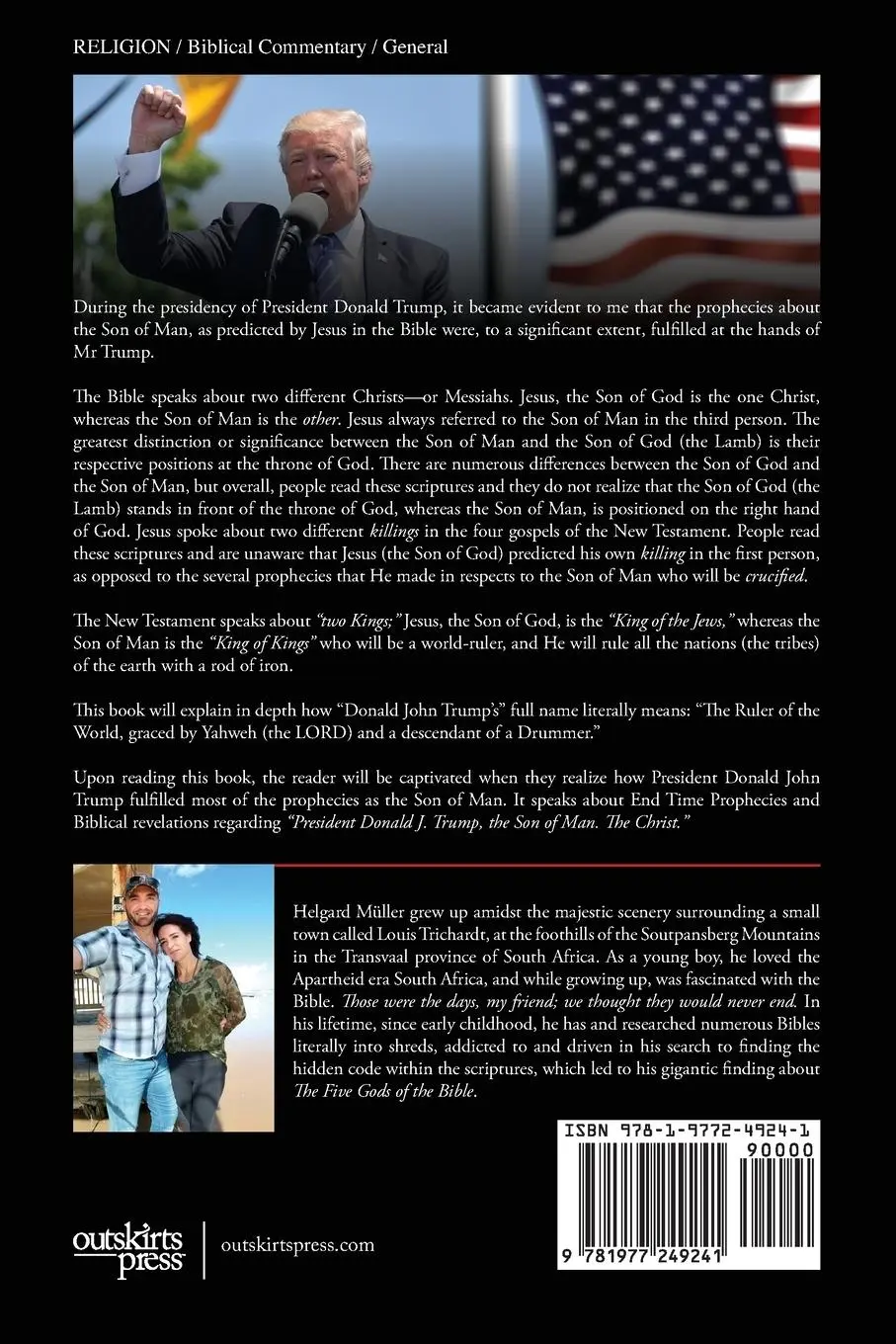 Rückseite: 9781977249241 | President Donald J. Trump, The Son of Man - The Christ | Müller | Buch