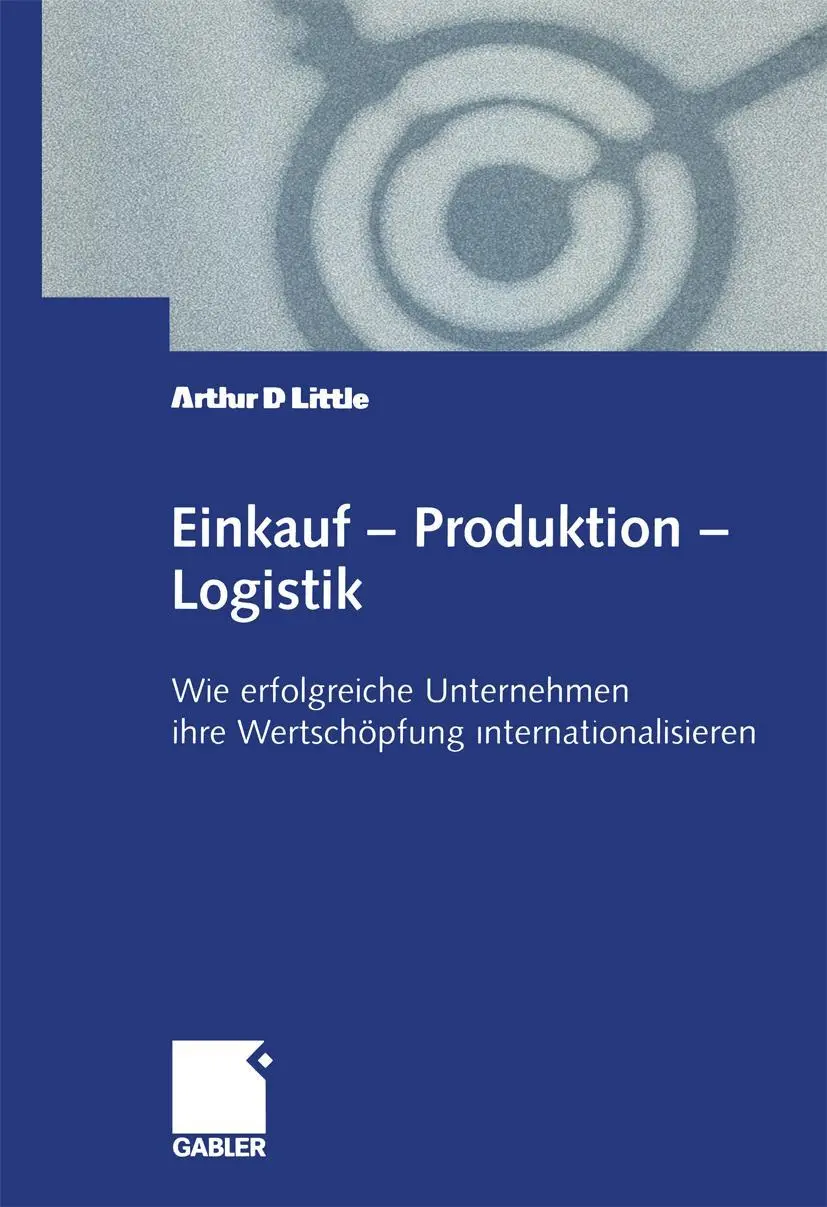 Cover: 9783322869241 | Einkauf - Produktion - Logistik | Arthur D. Little | Taschenbuch