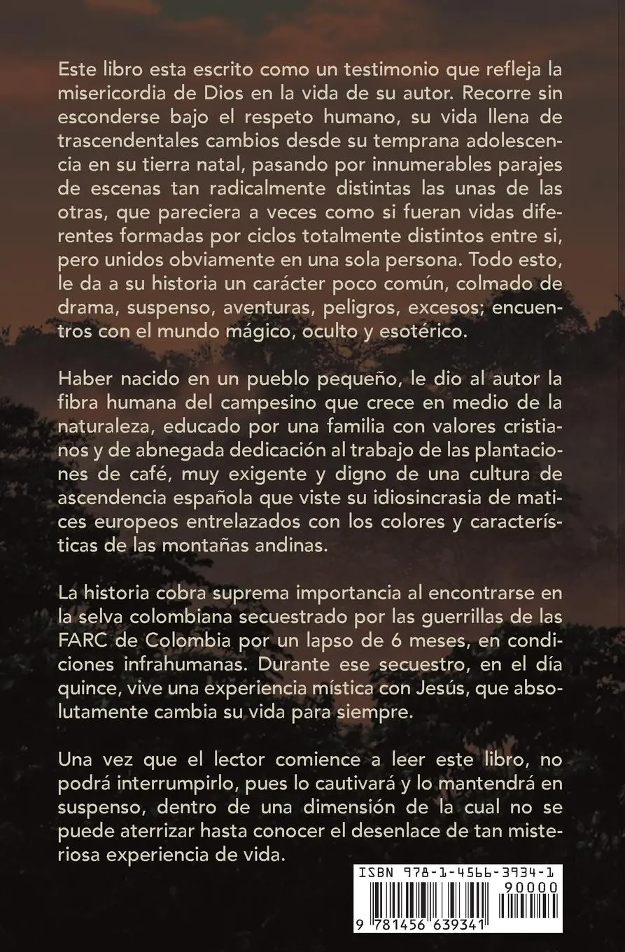 Rückseite: 9781456639341 | De la Oscuridad a la Luz - Testimonio Marino Restrepo | Restrepo