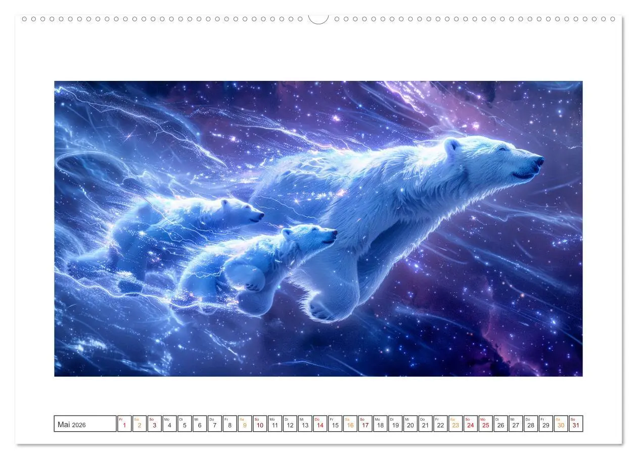 Bild: 9783457429341 | Tiere im Weltraum (hochwertiger Premium Wandkalender 2026 DIN A2...