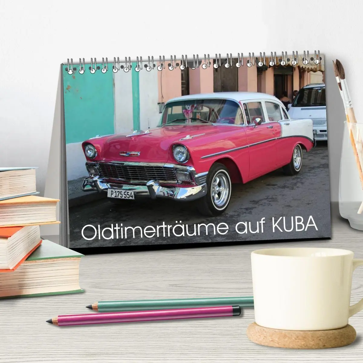 Bild: 9783594049341 | Oldtimerträume auf KUBA (Tischkalender 2027 DIN A5 quer), CALVENDO...