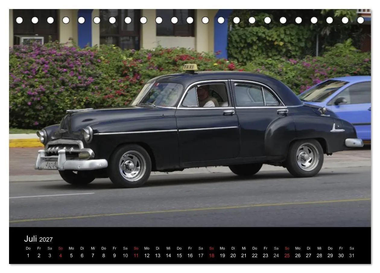Bild: 9783594049341 | Oldtimerträume auf KUBA (Tischkalender 2027 DIN A5 quer), CALVENDO...