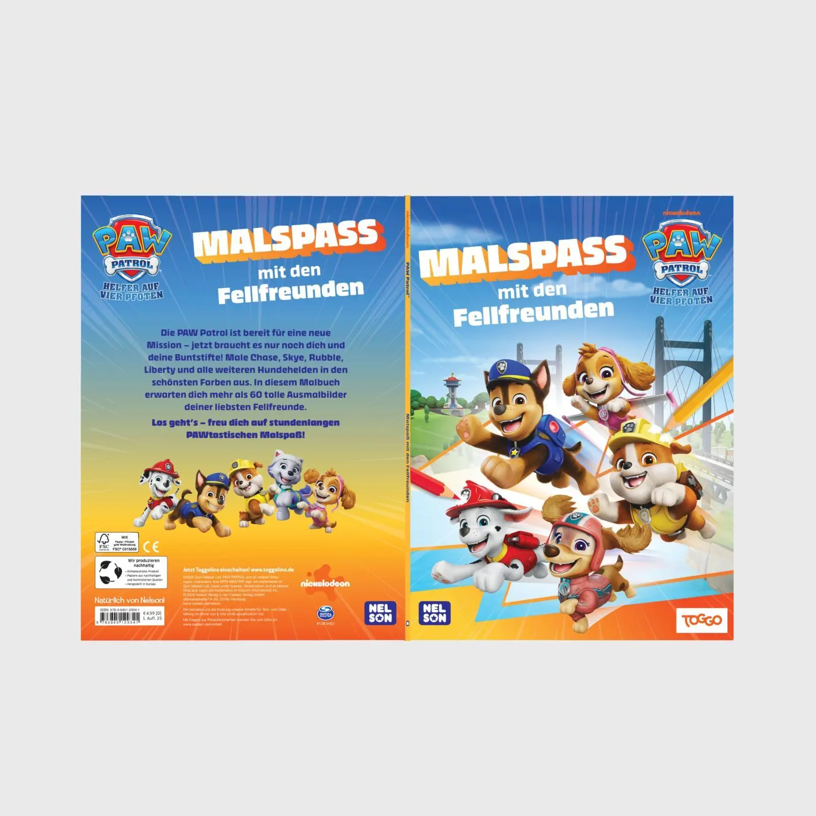 Bild: 9783845129341 | PAW Patrol Kindergartenheft: Malspaß mit den Fellfreunden | Buch