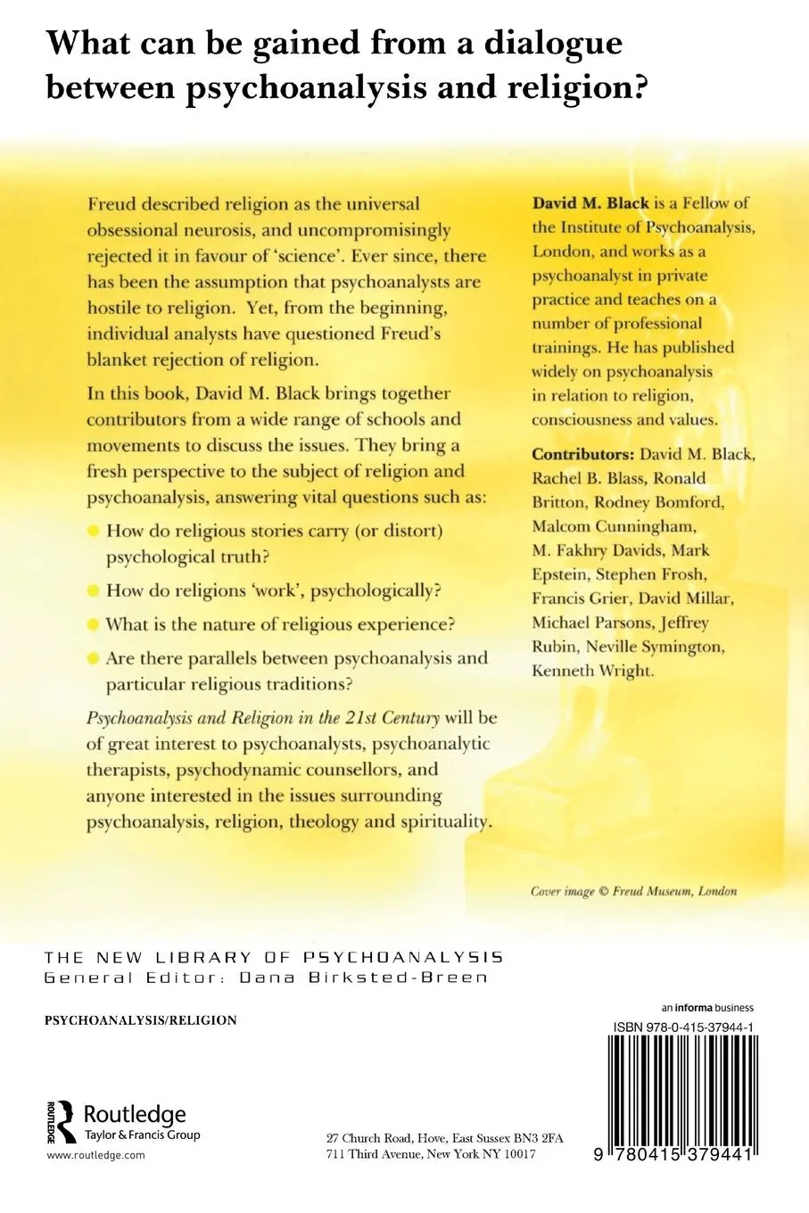 Rückseite: 9780415379441 | Psychoanalysis and Religion in the 21st Century | David M. Black