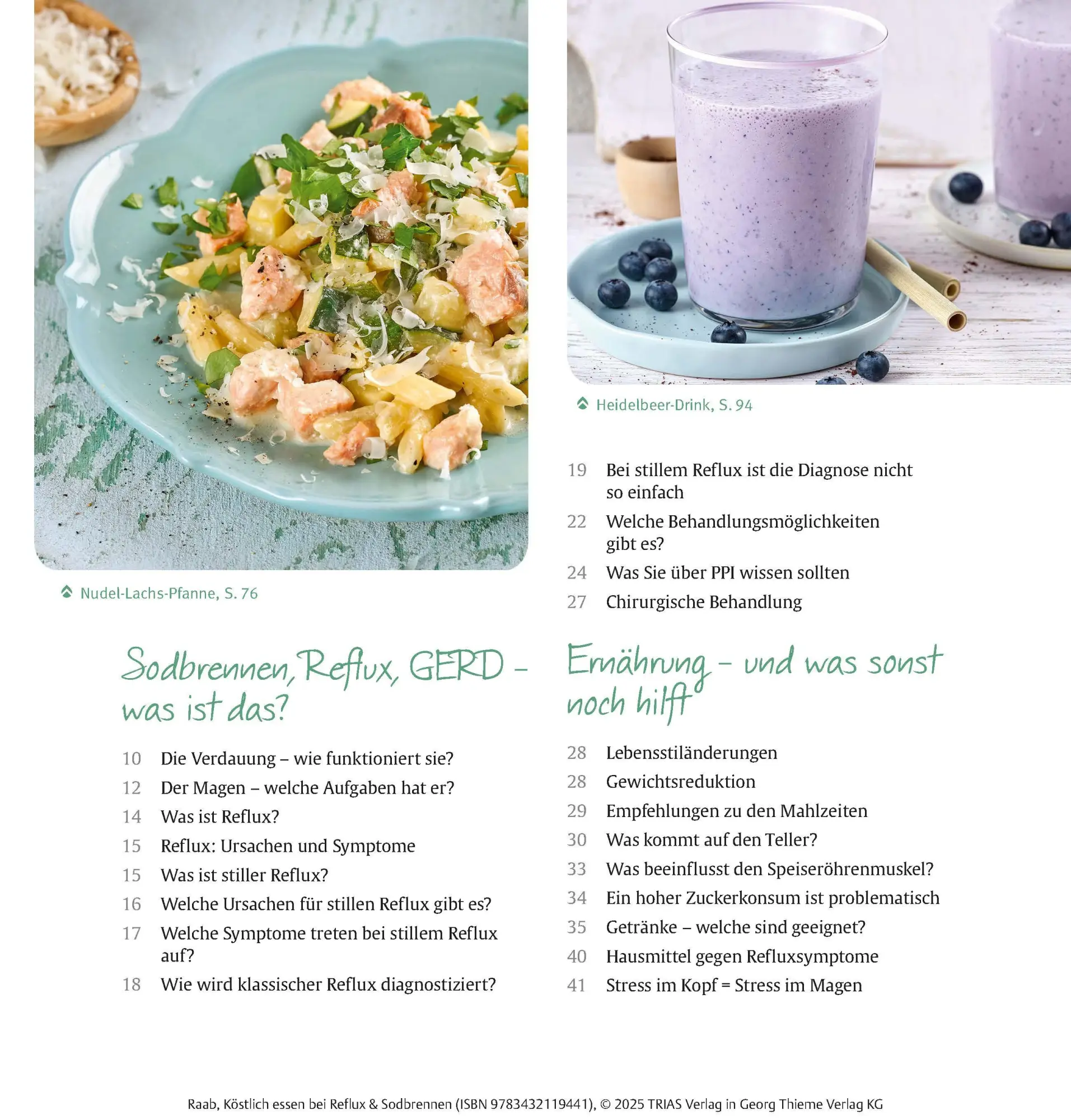 Bild: 9783432119441 | Köstlich essen Reflux und Sodbrennen | Heike Raab | Taschenbuch | 2025