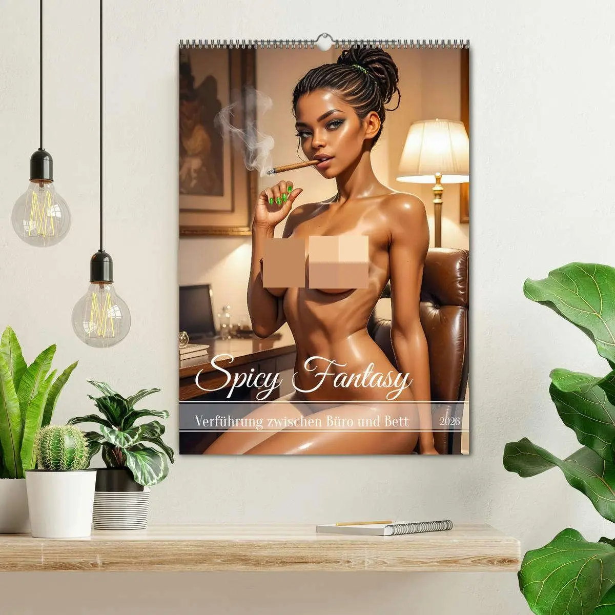 Bild: 9783457279441 | Spicy Fantasy - Verführung zwischen Büro und Bett (Wandkalender...