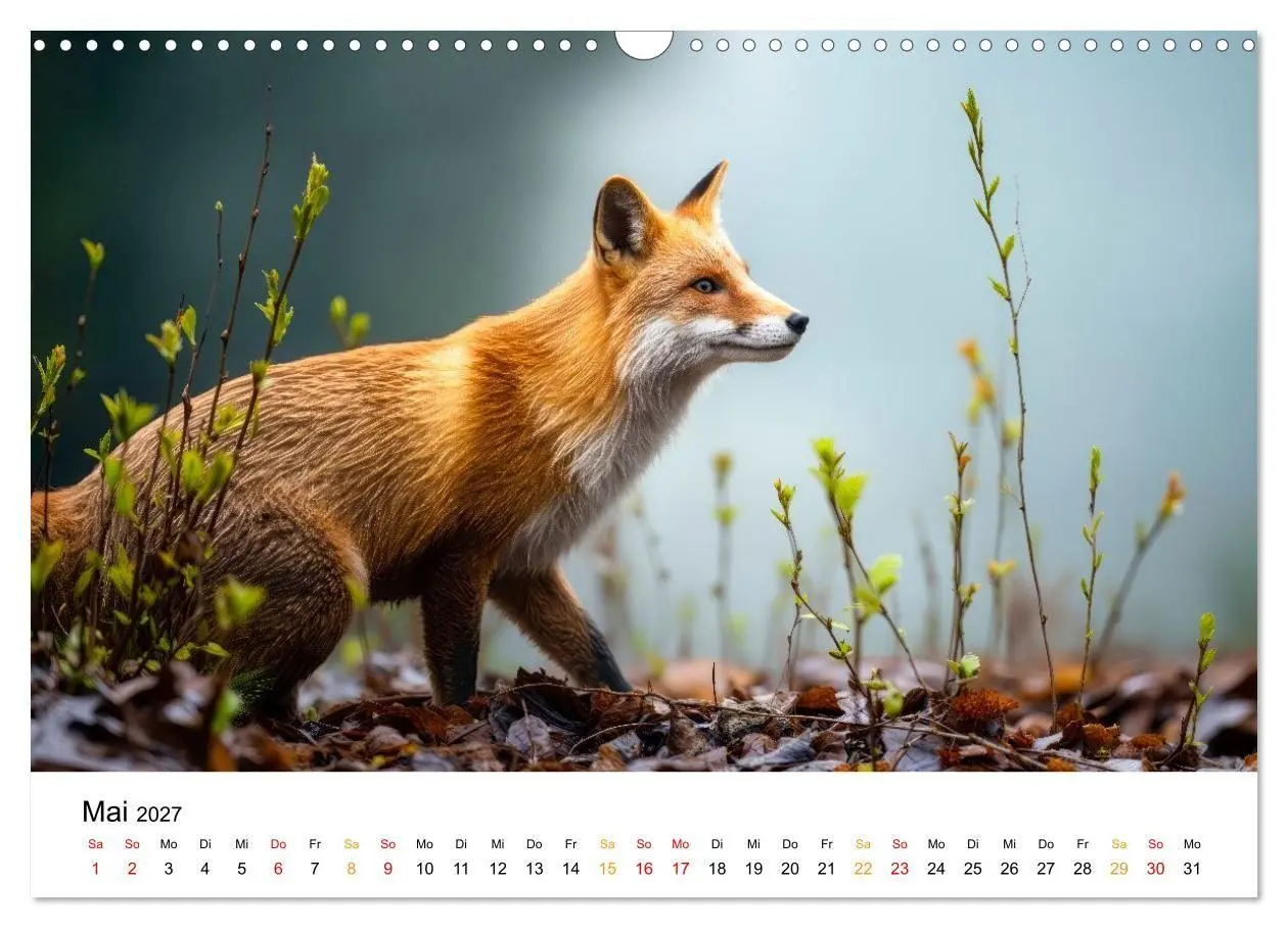Bild: 9783516819441 | Füchse - Wanderer durch Moos und Farn (Wandkalender 2027 DIN A3...