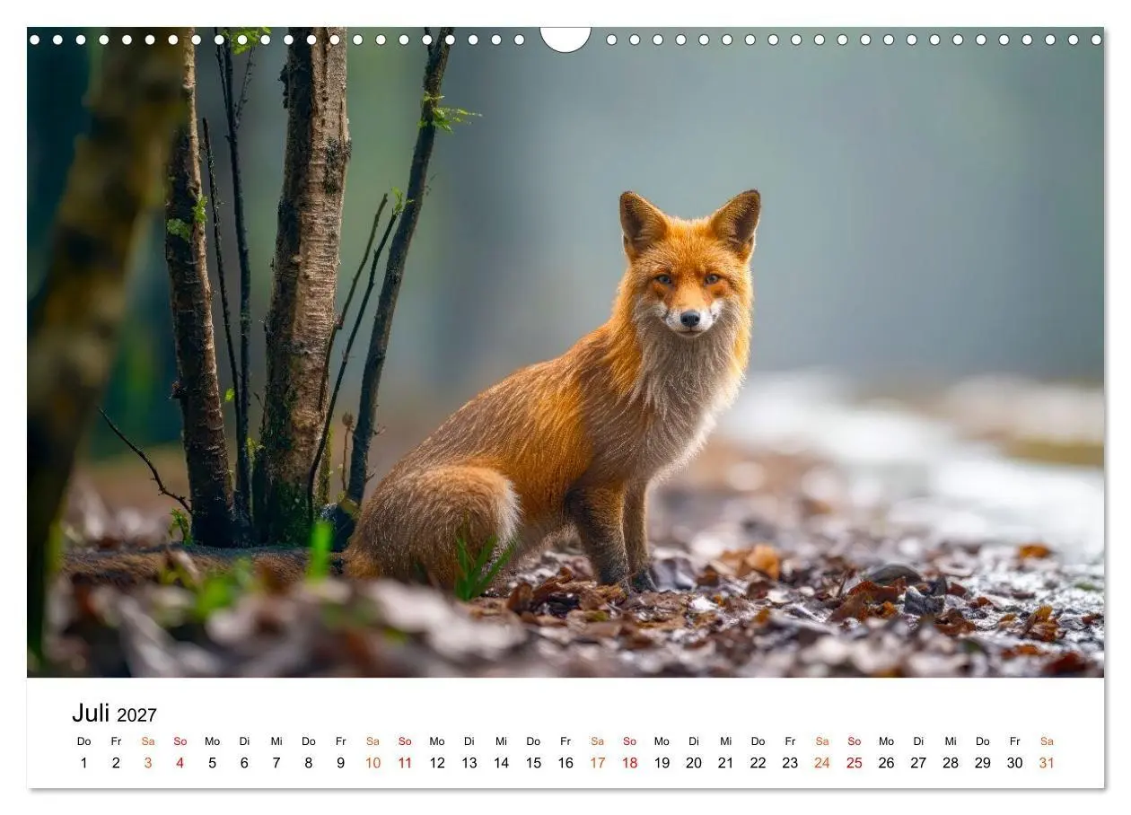 Bild: 9783516819441 | Füchse - Wanderer durch Moos und Farn (Wandkalender 2027 DIN A3...