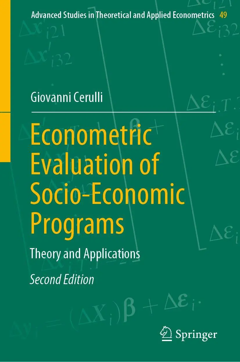 Cover: 9783662659441 | Econometric Evaluation of Socio-Economic Programs | Giovanni Cerulli