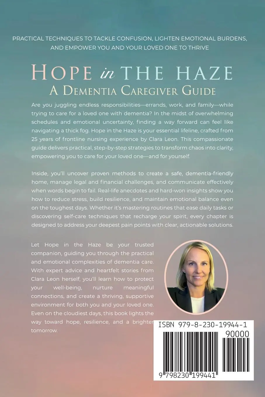 Rückseite: 9798230199441 | Hope in the Haze | Clara Leon | Taschenbuch | Englisch | 2025