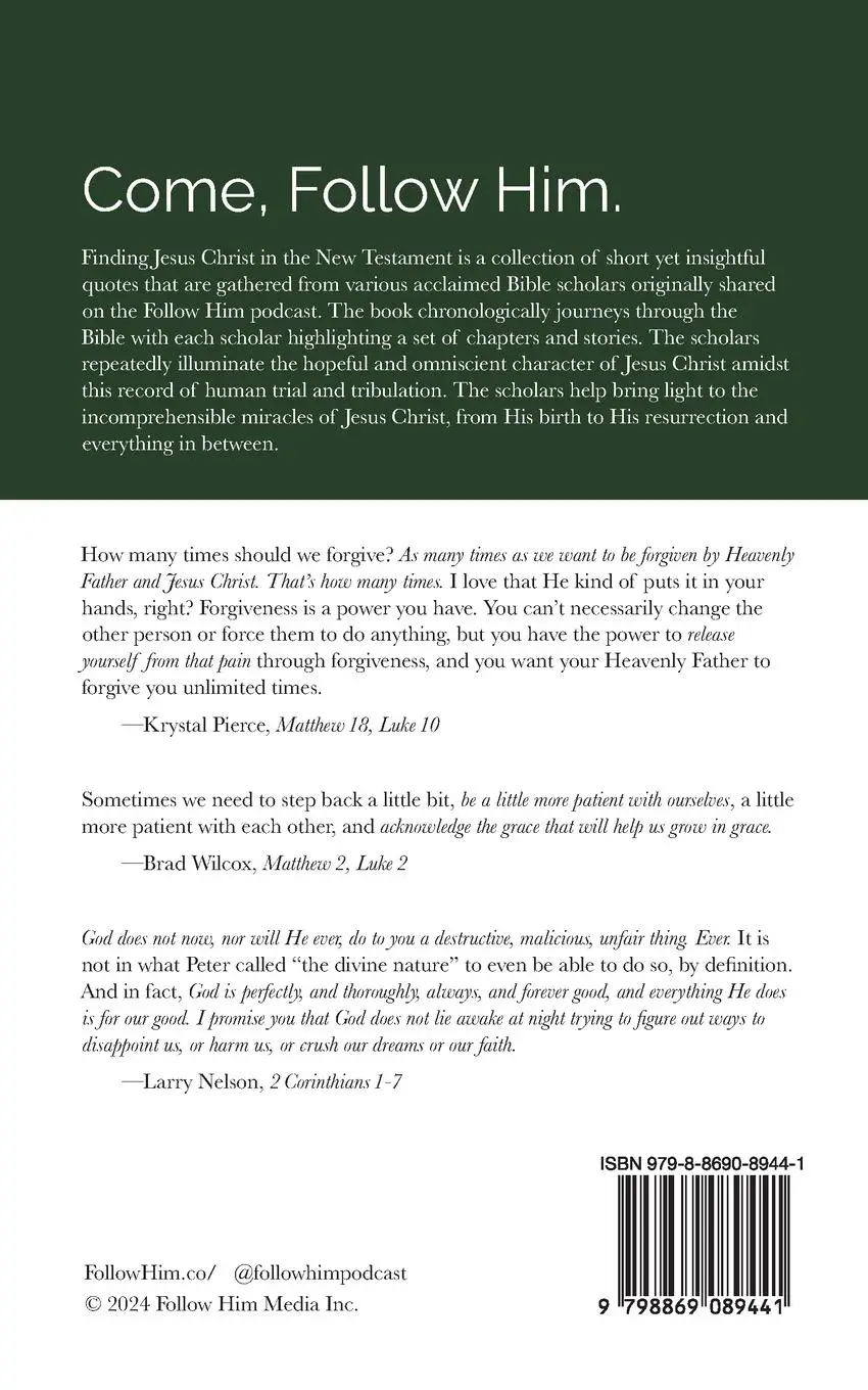 Rückseite: 9798869089441 | Finding Jesus Christ in the New Testament | Annabelle Sorensen | Buch