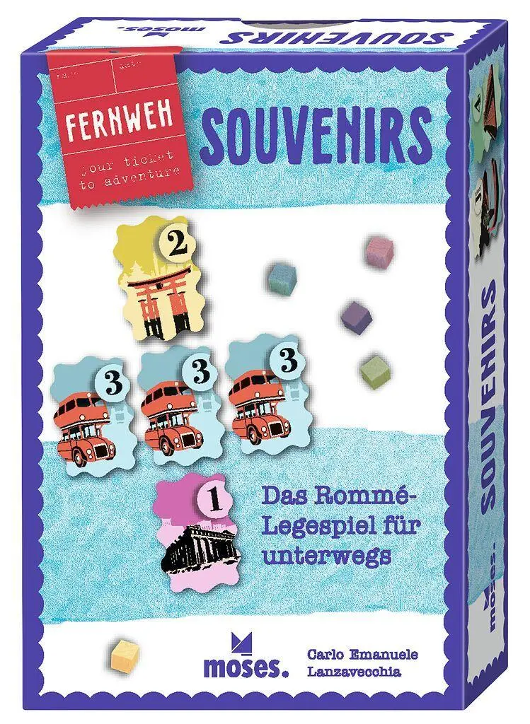 Cover: 4033477909541 | Souvenirs | Das Rommé-Legespiel für unterwegs | Spiel | Fernweh | 2026