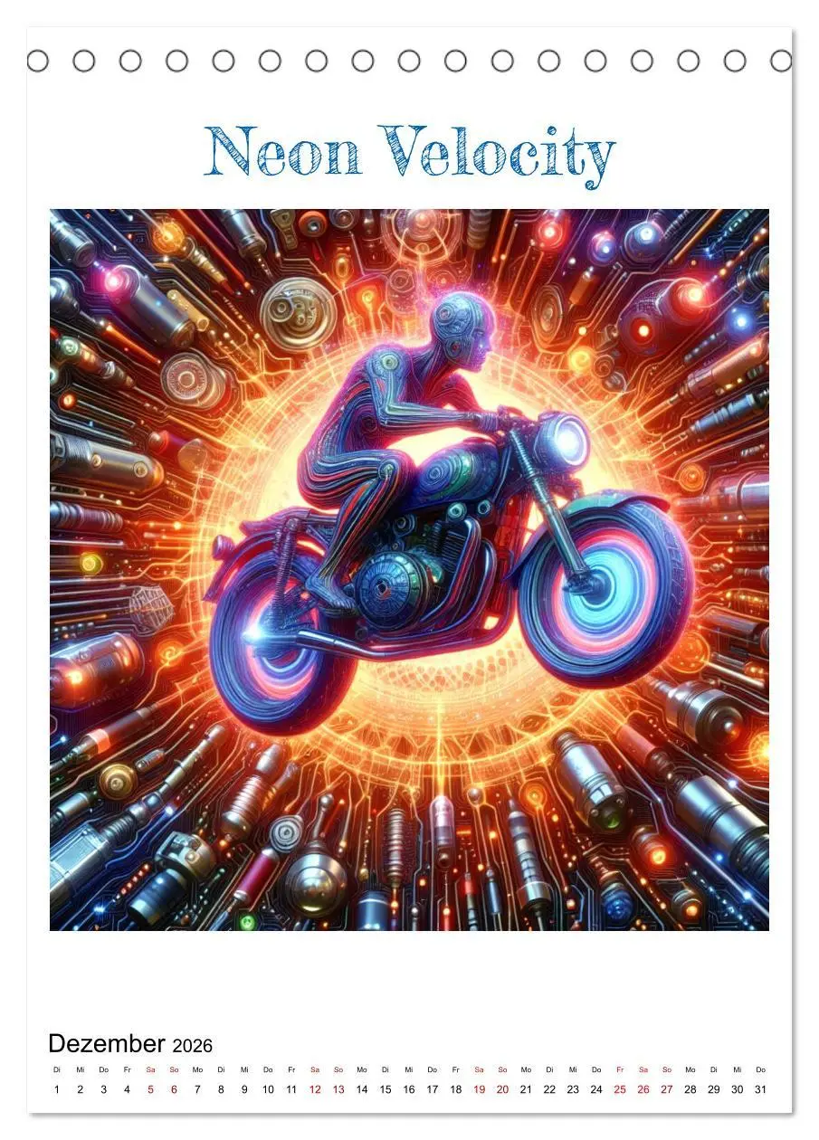 Bild: 9783516289541 | Motorräder der Zukunft (Tischkalender 2026 DIN A5 hoch), CALVENDO...