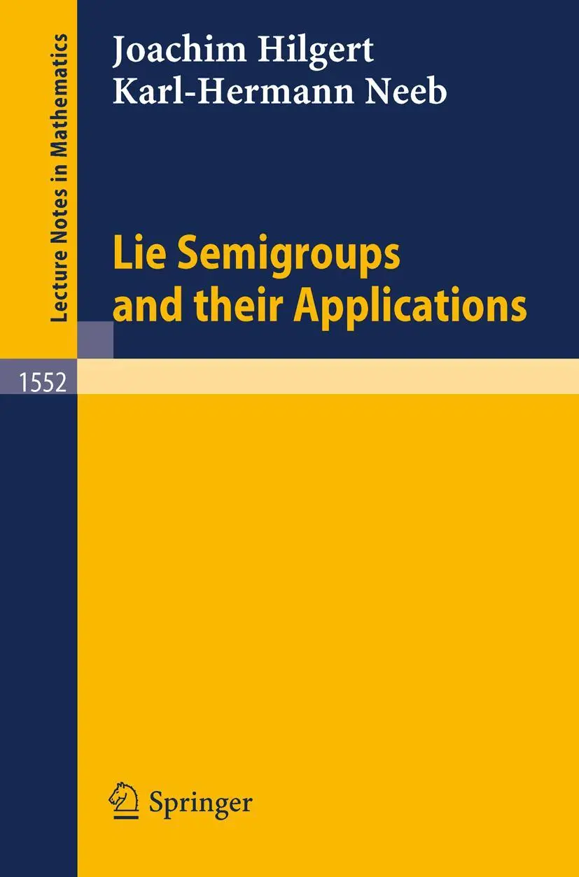 Cover: 9783540569541 | Lie Semigroups and their Applications | Joachim Hilgert (u. a.) | Buch
