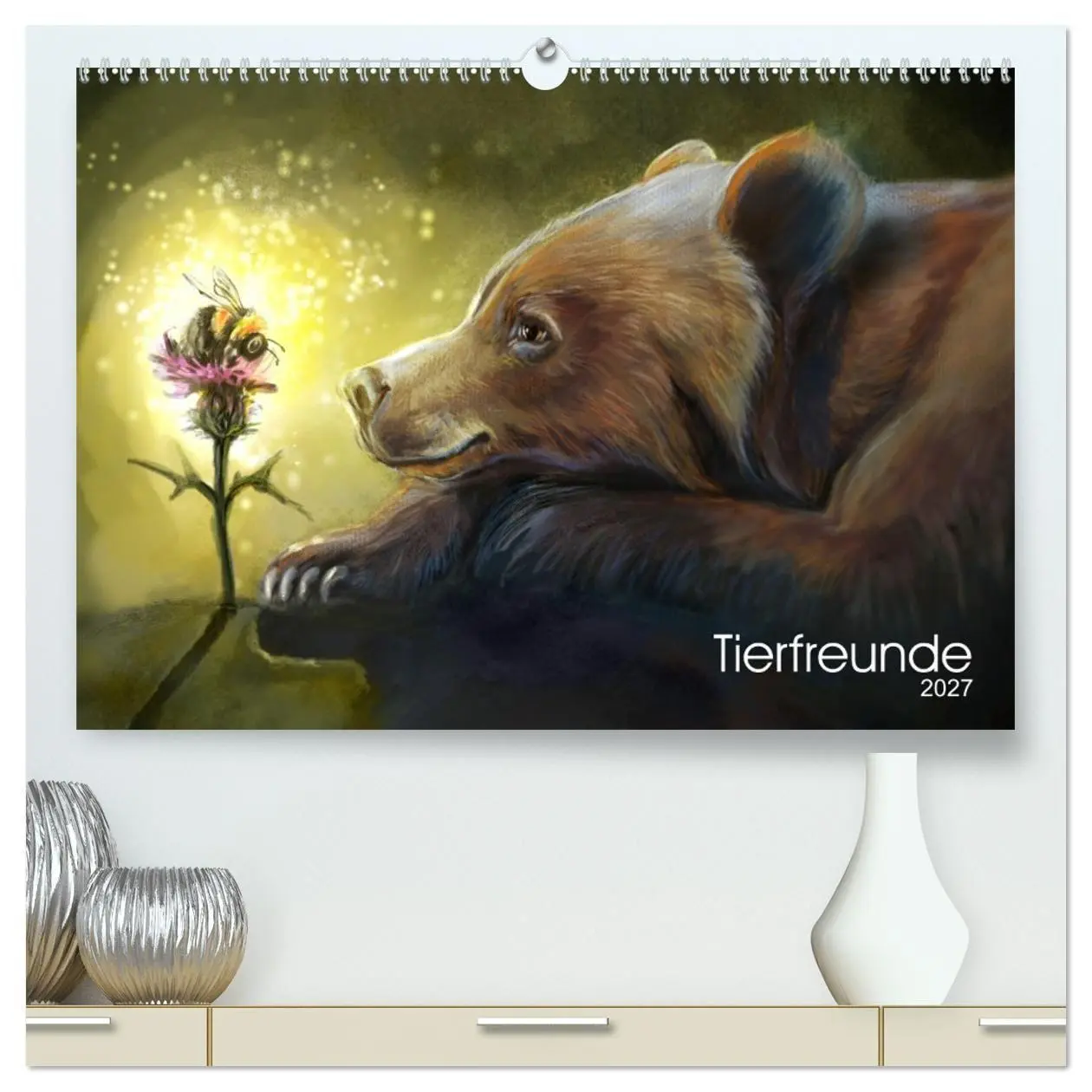 Cover: 9783569519541 | Tierfreunde (hochwertiger Premium Wandkalender 2027 DIN A2 quer),...