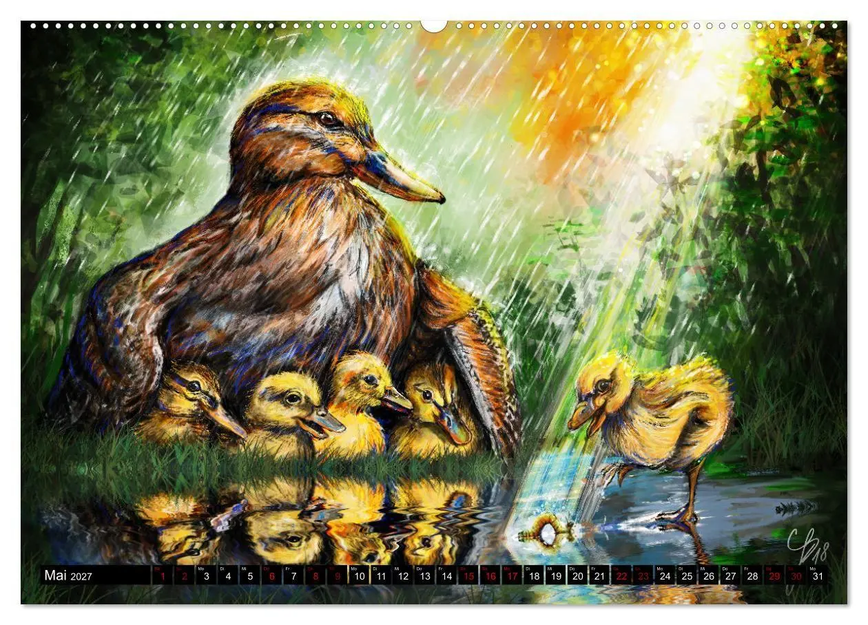 Bild: 9783569519541 | Tierfreunde (hochwertiger Premium Wandkalender 2027 DIN A2 quer),...