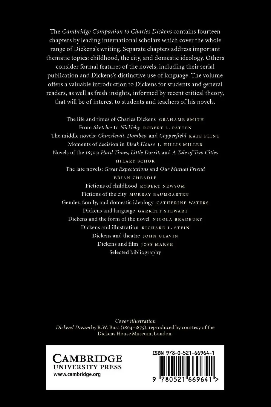 Rückseite: 9780521669641 | The Cambridge Companion to Charles Dickens | John O. Jordan (u. a.)