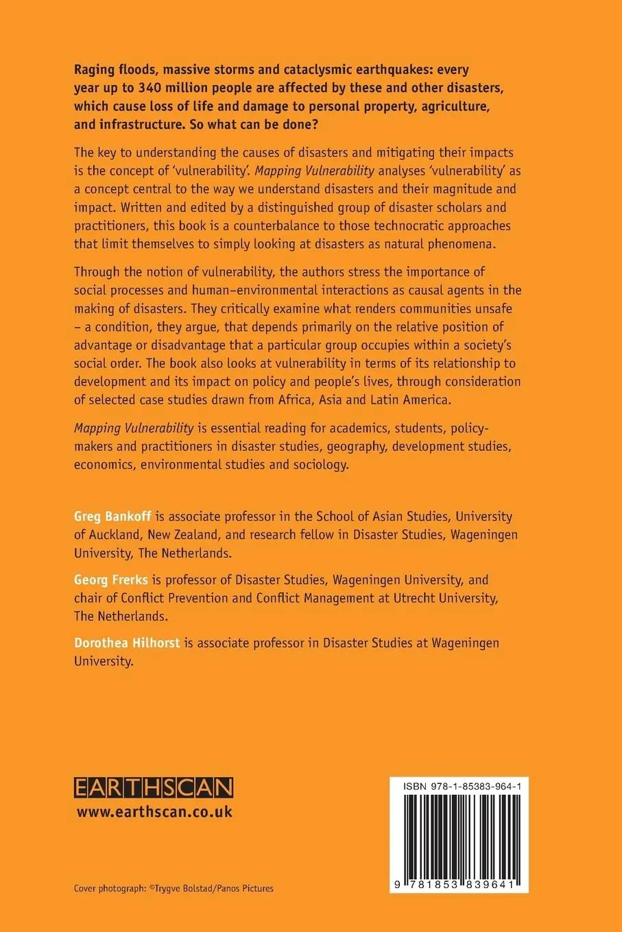 Rückseite: 9781853839641 | Mapping Vulnerability | Disasters, Development and People | Buch