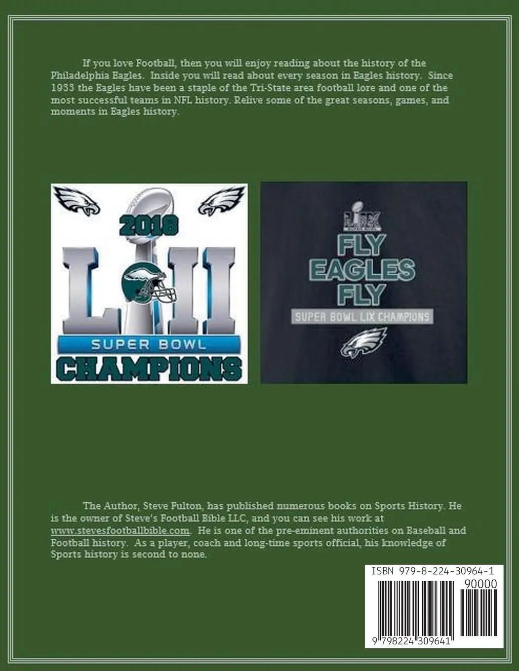 Rückseite: 9798224309641 | The Green &amp; Silver! History of the Philadelphia Eagles | Steve Fulton