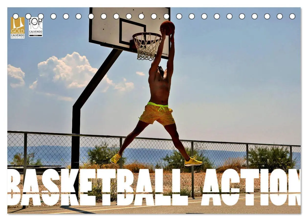 Cover: 9783457939741 | Basketball Action (Tischkalender 2026 DIN A5 quer), CALVENDO...