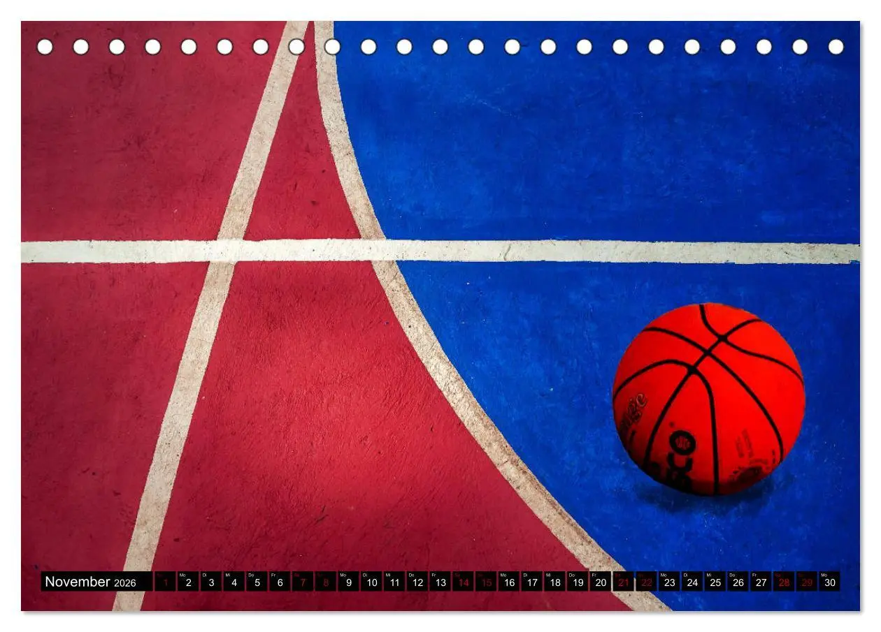 Bild: 9783457939741 | Basketball Action (Tischkalender 2026 DIN A5 quer), CALVENDO...