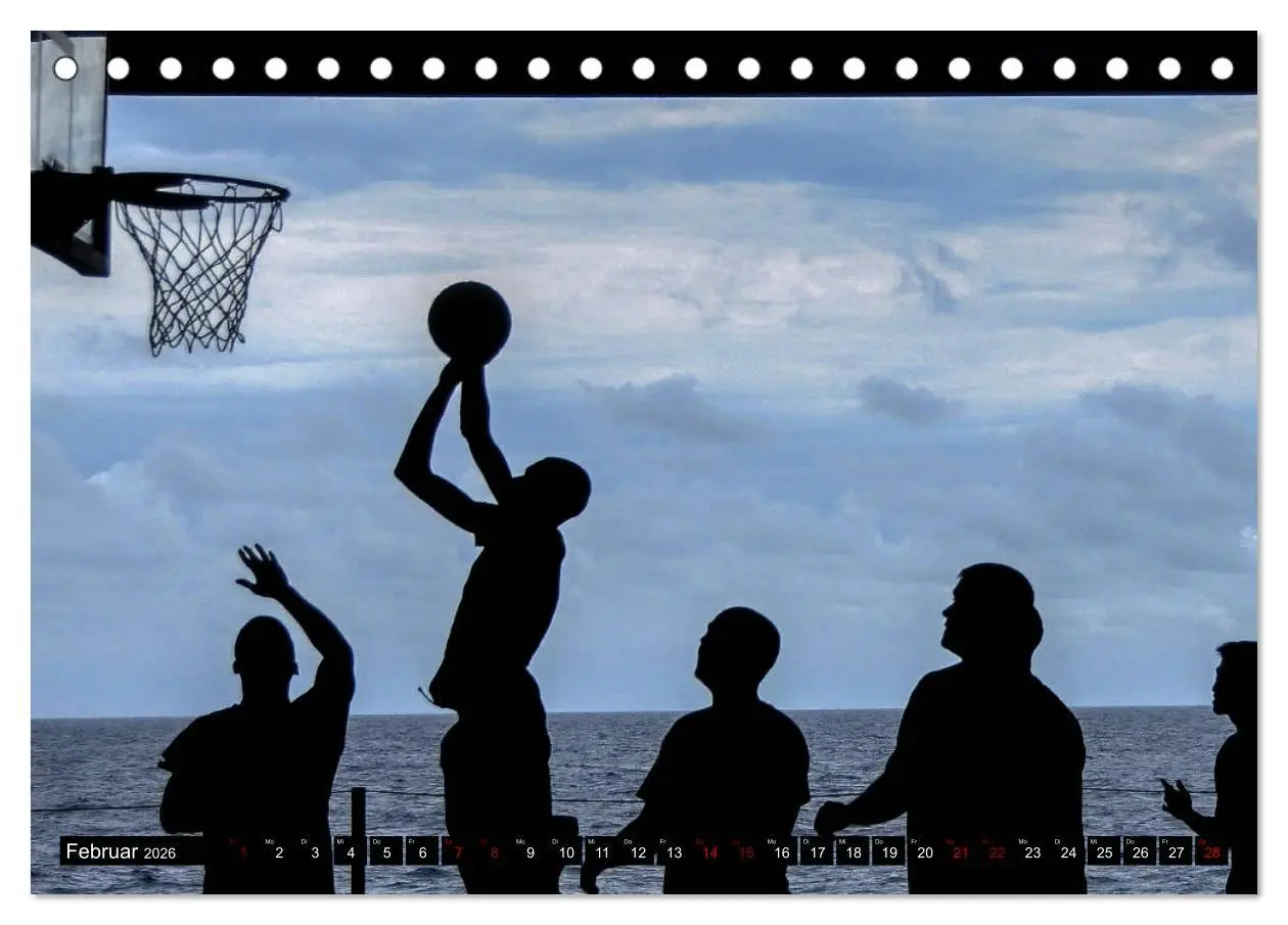 Bild: 9783457939741 | Basketball Action (Tischkalender 2026 DIN A5 quer), CALVENDO...