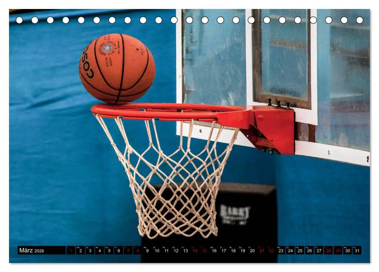 Bild: 9783457939741 | Basketball Action (Tischkalender 2026 DIN A5 quer), CALVENDO...