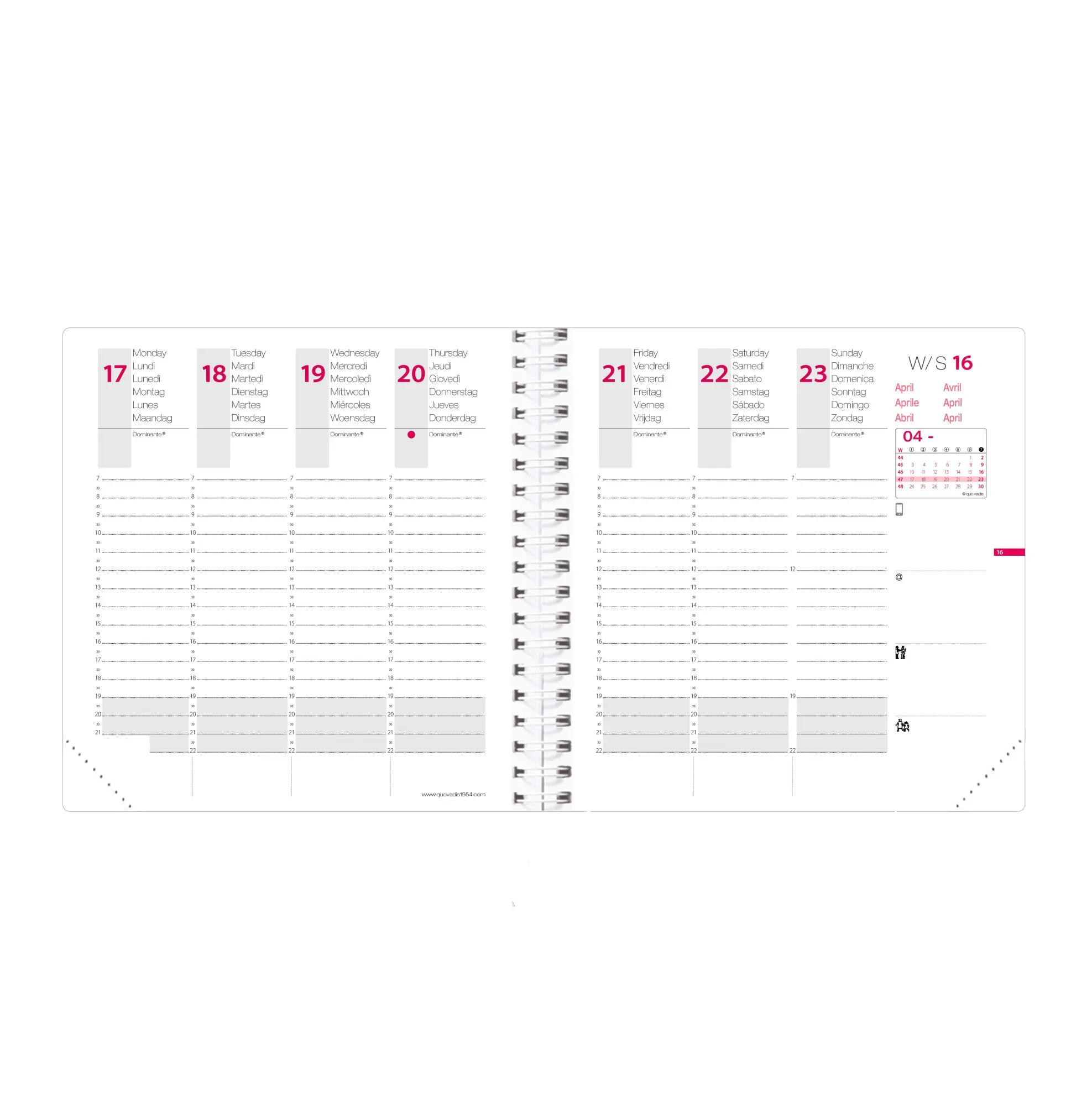 Bild: 3371010459841 | TIME&amp;LIFE MEDIUM vz ML schillerndes Rosa 2027 | Quo Vadis | Buch