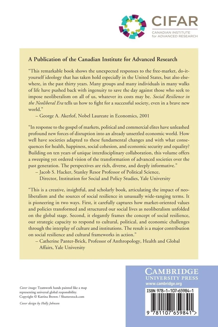 Rückseite: 9781107659841 | Social Resilience in the Neoliberal Era | Peter A. Hall (u. a.) | Buch
