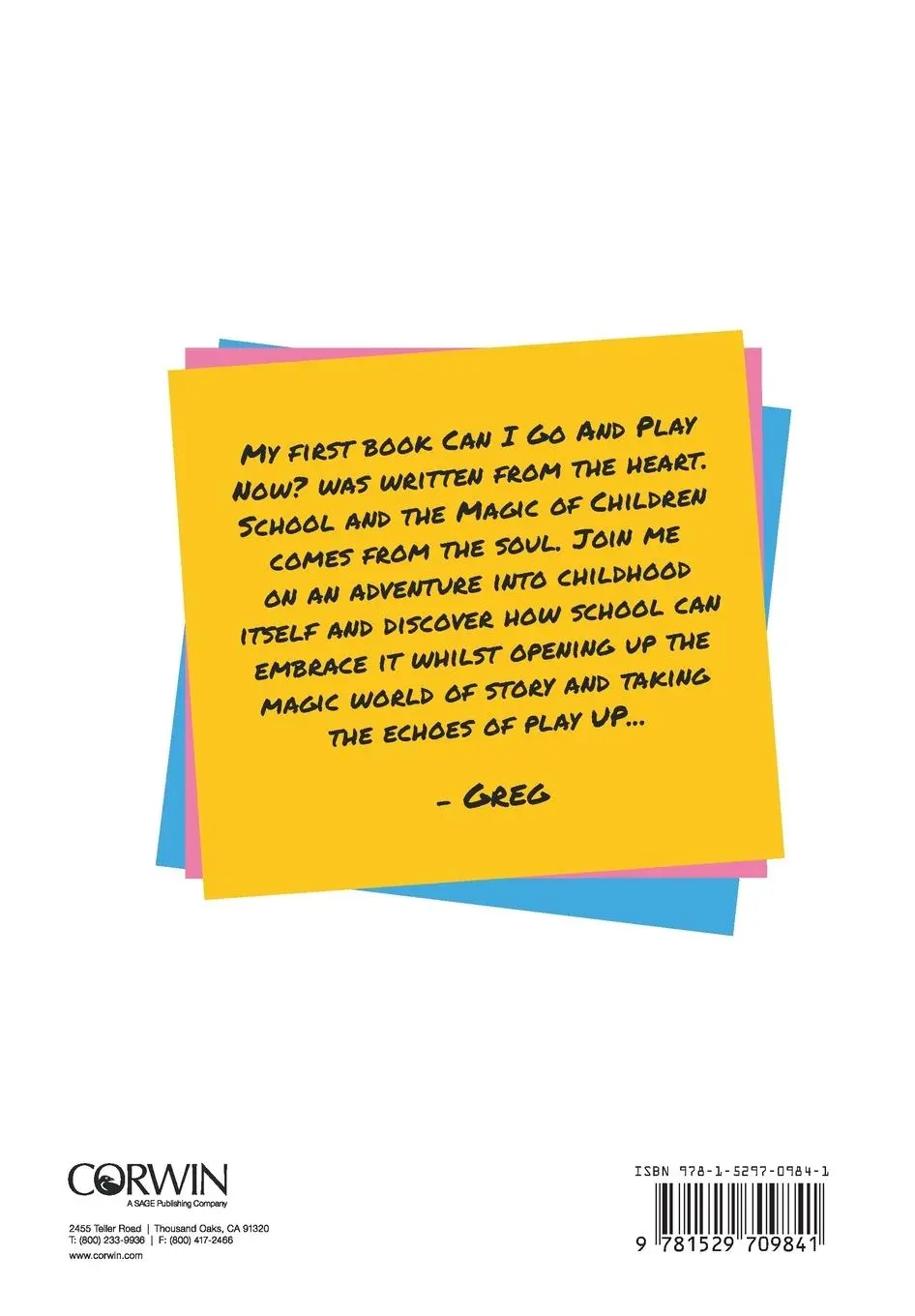 Rückseite: 9781529709841 | School and the Magic of Children | Greg Bottrill | Taschenbuch | 2020