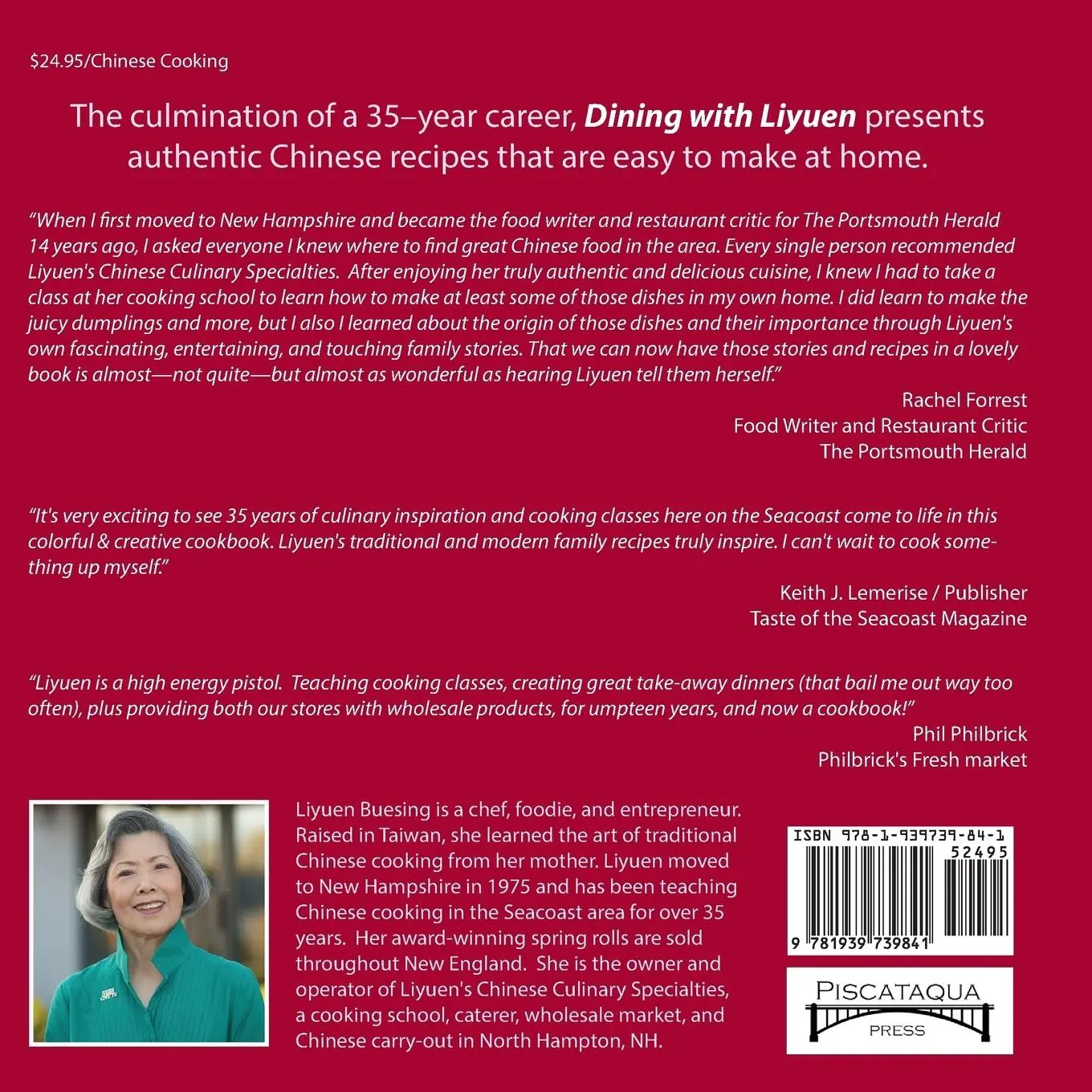 Rückseite: 9781939739841 | Dining with Liyuen | Liyuen Buesing | Taschenbuch | Englisch | 2015